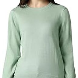 van heusen Women's Round Neck Pullover Regular Fit Sweater| Full Sleeve Ribbed Hem Casual winterwear-picture-28