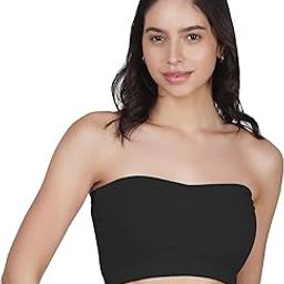 Tube Bra for Women's, Cotton Padded Bra, Full Coverage, Non-Wired Young Women's T-Shirt Gym Bra, Solid Stylish Without Strap Training Bras (Pack of 1)-22