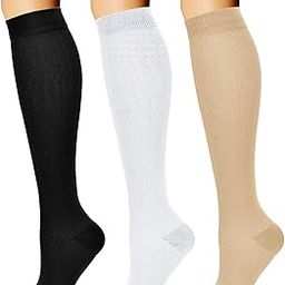 Copper Compression Socks (3 Pairs), 15-20 mmhg is BEST Athletic & Medical for Men & Women, Running, Flight, Travel, Nurses - Boost Performance, Blood Circulation & Recovery-6