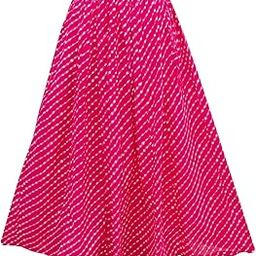 Women's Cotton Flared Long Skirt (Waist Size: 26" to 42"; Length 39 Inch, Size Fits to - M, L, XL) Multicolour-image-17