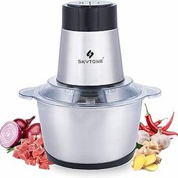 SKYTONE� Stainless Steel Electric Meat Grinders with Bowl 700W Heavy for Kitchen Food Chopper, Meat, Vegetables, Onion, Garlic Slicer Dicer, Fruit & Nuts Blender (3L, 700 Watts) (3 Liter)-12