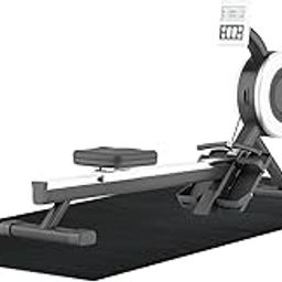 Resilia Extra Long Non-Slip Exercise Mat - 8.5 Feet, Black, Waterproof, Large Mat for Use Under Treadmill or Rowing Machine, Gym and Fitness Equipment, Dual Pad, Hard Floor-image-4