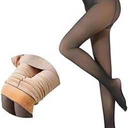 High Waisted Winter Thermal Fleece Warm Lined Tights Women Full Long Socks stocking Leggings Pants-51