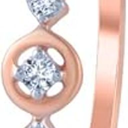 p.c. chandra jewellers 18k (750) Rose Gold and Diamond Ring for Women-picture-21