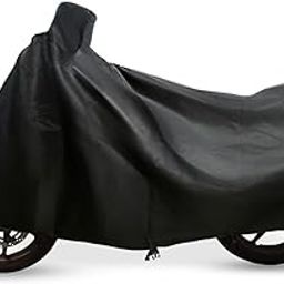 Generic Motorcycle Body Cover, Water Resistant, Dust Protection, Ultra Protection, Black, Universal Fit-image-48