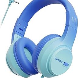 awatrue Kids Headphones Wired with Volume Limit (74/85/94dB) - Lightweight‌,Comfortable‌ & ‌Durable‌ 3.5mm Jack Over-Ear ‌Stereo‌ Headset, Tangle-Free‌ Cord for School/Travel/Tablets/Pad/Smartphones-image-71