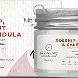 Juicy Chemistry Rosehip, Coconut & Calendula Rash Balm, 25gm, Certified Organic Baby Rash Cream Balm, Natural Rash Cream for Baby, Calms diaper rash, Moisturises & Soothes Suitable for Sensitive Skin-29