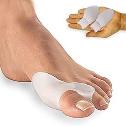 JEERZONE Gel Big Toe Bunion Guards & Toe Spreaders Bunion Pads (Two Pack) - Big Toe Separator Cushion Straightener - Gel Toe Spacers, Protectors, Correctors - Non toxic,1 Pair-53