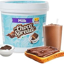 Pure Temptation Chocolate Spread with Cocoa (1Kg) | Milk Chocolate Cream For Bread, Smoothies, Fudge, Cakes, Choco Shakes, Sandwich, Roti and Fruits | 100% Vegetarian, Protein-Rich Pack of 1-picture-9