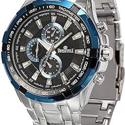 Two Tone Chrono Look Analog Stainless Steel Watch-SS-GR6612 For Men-98