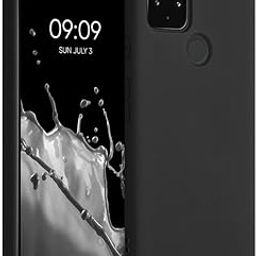 Shockproof Soft Slim Flexible Protective Case Cover Matte TPU Back Cover for Google Pixel 5 5G - (Silicone, Black)-image-71