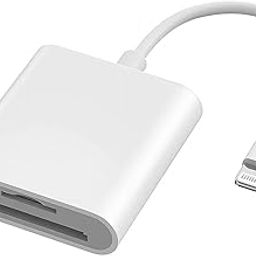 2023 MFi Certified Product, iPhone SD Card Reader, 2-in-1 TF Card Camera Reader, Compatible with iPhone/iPad, No Settings, Two-Way High Speed Data Transfer, Photo/Video/Video/Word/Excle/PPT/PDF-image-42