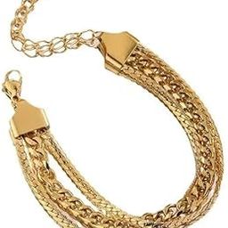 bracelet for women Bangles for women Anti Tarnish Stylish Adjustable Bracelet for girls rose gold Kada for Women Accessories Anti Tarnish Jewellery Stainless Steel Cuff Bracelet gifts Combo-image-80