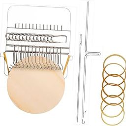 Meadawgs®Darning Loom Wooden Creative Speedweve Mending Loom for Socks Scarves Adults|Crafts | Needlecrafts & Yarn | Weaving |1 Small Weaving Loom Set-17