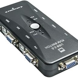 1Goal 4-Port KVM Switch USB 2.0 for Computer Sharing Video Mouse Keyboard Monitor-4 port Kvm switch-15