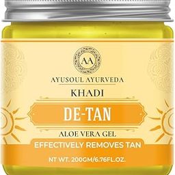 De-Tan Aloe Vera Gel to Reduce Tanning, Sunburn & Itching | Natural Tan Removing Gel for Hydrating, Moisturizing & Glowing Skin | Suitable for Women & Men of All Skin Types - 200gm-17