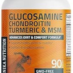 Glucosamine Chondroitin Turmeric & MSM Advanced Joint & Cartilage Formula, Supports Healthy Joints, Mobility & Cartilage - Non-GMO, 90 Capsules-image-54