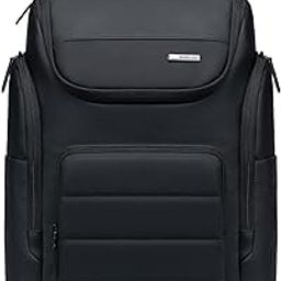 Laptop Backpack for Men Stylish 21L Daily Use Backpack for Office College Casual Water-resistant Laptop Bag with 15.6" Laptop Pocket,Black-image-12