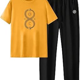 Men Coords set for summer wear with Oversized T-shirt and Trouser set for mens-image-0