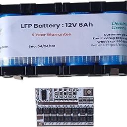 32700 LFP 'PRE SPOT WELDED' Rechargable battery pack with 60A whiteboard BMS controller for making your own 12V 6 Ah battery for two wheeler/scooty start up. 2 Year limited warrantee.-12