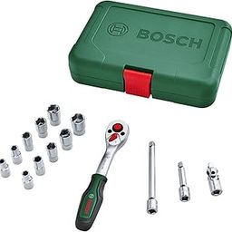 Bosch 1/4 Inch Drive Socket Set - Ergonomic Soft Grip Handle, Magnetic Bit Holder and Sturdy Chrome Vanadium Steel for Versatile DIY Use (14-Piece)-12