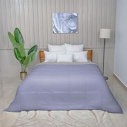 Modern Threads Microfiber Quilted Reversible AC Comforter & Duvet Insert - Soft, Comfortable Alternative to Goose Down - Cozy & Breathable for All Seasons | Amethyst/Silver (Queen)-24