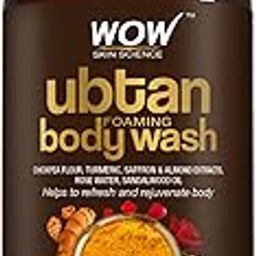 WOW Skin Science Ubtan Body Wash For Tan Removal And Glowing Skin - With Chickpea Flour, Almond, Safron & Turmeric Extract - 500mL-18