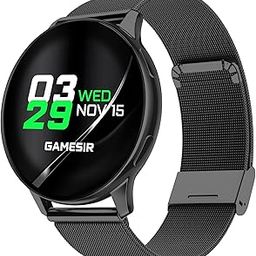 GameSir Active 2 MAX Round Smart Watch HD Display 1.3" Screen IP68 Waterproof, Sunlight Resistance Bluetooth Calling, Multi Features Round Dial Wireless Charging Smart Watch (Millanese Black)-image-126