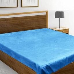 BONA SORT Waterproof Plastic PVC Bed Sheet Cover, Plastic Sheet, Mattress Protector Cover for Babies Kids Girl and Adult - (Polyvinyl Chloride) (Double Bed)(Size 6.5 x 6 Feet) (Sky Blue)-image-89