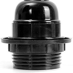 ALUCIFIC E-27 Holders (Regular Screw Type) Pack of 2, Black, with Ring, Lamp Shade Holder-picture-28