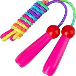 LOOM TREE Kids Jump Rope Children Jumping Rope for Girls and Boys Workout Party Favors Pink | Fitness Running & Yoga | Fitness Equipment & Gear | Jump Ropes-picture-4
