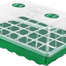 ARTISOUL® Seedling Starting Tray 24 Cells Nursery Tray for Hydroponic Indoor Gardening Green-image-13