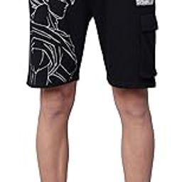 Official Dragon Ball Z Goku Printed Regular Fit Shorts for Young Men-image-22