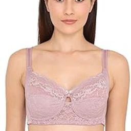 Women's Nylon Blend Seamed Full Coverage Bra-picture-10