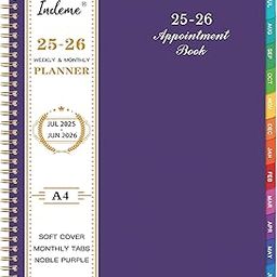 2021 Weekly Appointment Book & Planner - 2021 Daily Hourly Planner with Twin-Wire Binding, 8" x 10", Jan 2021 - Dec 2021, 30-Minute Interval, Lay - Flat, Round Corner, Thick Paper - Purple-image-55