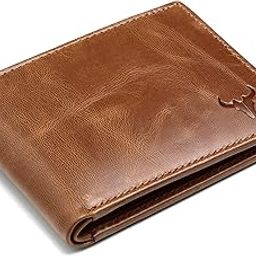 Leather Wallet for Men I Handcrafted I Credit/Debit Card Slots I 2 Currency Compartments I 2 Secret Compartments-1