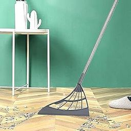 RRJ Multifunction 2-in-1 Sweeper Mop & Glass Wiper, Magic Broom Bathroom Cleaner, Standard Size The Floor and Remove Dirt and Hair Remover for Living Room, Kitchen, Bathroom (Multicolor)-22