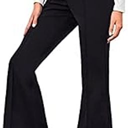Women's High Waist Trouser Track Pant with Side Pocket Cargo Pant Parallel Leg for Casual Office Work wear-image-81