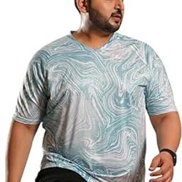 Instafab Plus Men's Basic Activewear T-Shirts for Casual Wear | Short Sleeves | Anti-Odor | Dri-Fit | Jersey T-Shirt Crafted with Comfort Fit & High-Performance-image-1