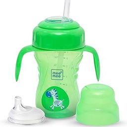 Mee Mee Baby Trainer Sippy Cup | Soft Spout, Leakproof Sipper for Toddlers | Dual Handle for Easy Grip | Non -Toxic, Lightweight & BPA Free, Green (210 Ml)-42