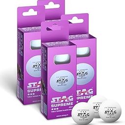 STAG GLOBAL High Performance 3 Star Supreme Table Tennis (T.T) Balls | Advanced 40+mm Ping Pong for Training, Tournaments, and Recreational Play (Pack of 12)-61
