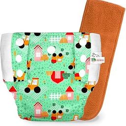 superbottoms UNO Cloth Diaper Pants (9kg-17kg)| Unisex Pant Style Cotton Diaper Pants|Super Absorbent|Washable & Reusable 300+ times|Comes with a Dry Feel Magic Pad|CPSIA Certified|Farmy Bummy-19