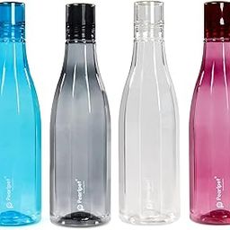 PEARLPET Azzure - BPA-free Plastic Water Bottle Set of 4 Pcs, Each 1000ml, Assorted Multicolor-image-83