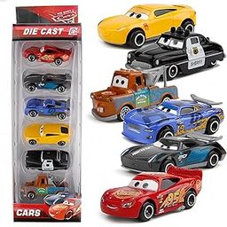 PLUSPOINT Diecast Metal Toy Car Set Push n go Derby Racers Metal Die Cast Set of 6 Racing Cars for Kids Free Wheel High Speed Metal Toy Car Play Set for Children for Boys (6 car),Multicolor-image-15