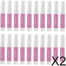 UJEAVETTE® 2xLot 20Pcs Nail Art Glue Strong Adhesive Fake False Tips Manicure Fast Dry-image-33