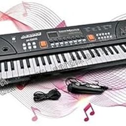 AARDIK PRIME Big Fun 61 Keys Digital Electronic Piano Keyboard with Led Display & Microphone Multi-Function Portable Piano Keyboard with USB Connecting Function for Kids with Single Speaker-image-56