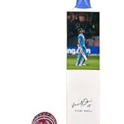 Decorative Cricket Miniature Set Virat kohli Autograph Printed (Not Original), Autographed Mini Bat with Display Stand and Ball, Sports Memorabilia Showpiece-image-47