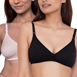 Organic Cotton Bamboo Nursing Bra for Women I High Coverage Feeding Bra with Clasps for Breastfeeding I Wire-Free Maternity Bra Without Padding-picture-55