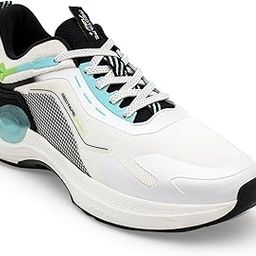 Athleisure Shoes for Men | Cultured Round-Toe Shape & Cushioning Technology Black/White-image-21