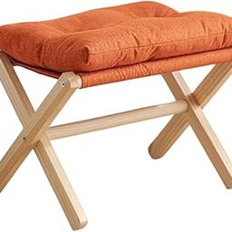 Footstool Stylish Stepstool Leisure Stool for Dressing Room Bedside Entryway Orange-image-42